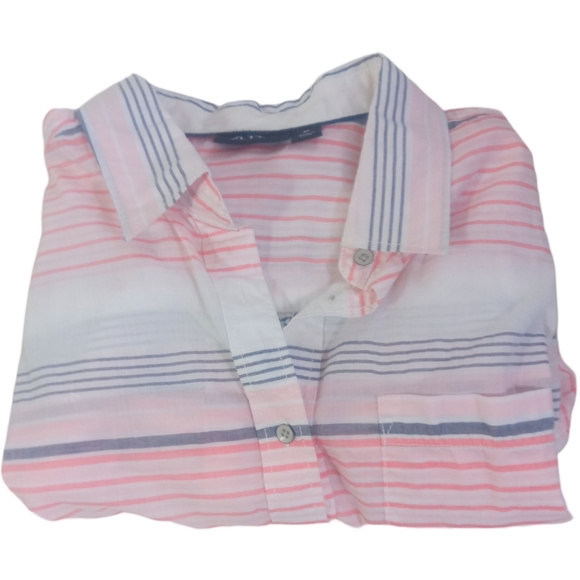 HP🛍️A.N.A A New Approach pink size medium gently worn lightweight button down - Picture 9 of 16
